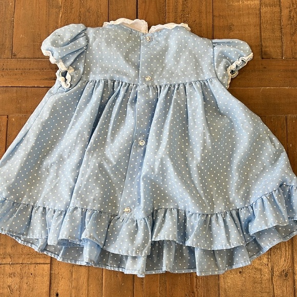 Ruth of Carolina vintage blue ditzy heart dress - Picture 4 of 7
